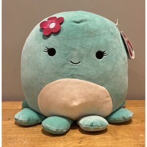 Valentine's Squishmallows 12" Olina Flower Octopus Teal Sealife‎ Plush